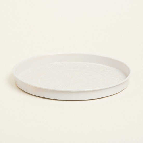 Beauty Home ΔΙΣΚΟΣ ΜΕΤΑΛΛΙΚΟΣ ΑΝΑΓΛΥΦΟΣ ΕΚΡΟΥ 32 CM