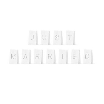 Beauty Home XΑΡΤΙΝΑ ΦΑΝΑΡΙΑ Just Married, 11.5x19x7cm 11 τεμ