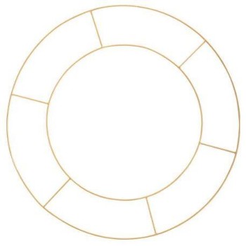 Beauty Home ΜΕΤΑΛΛΙΚΟΣ ΚΥΚΛΟΣ ΔΙΠΛΟΣ 60 CM