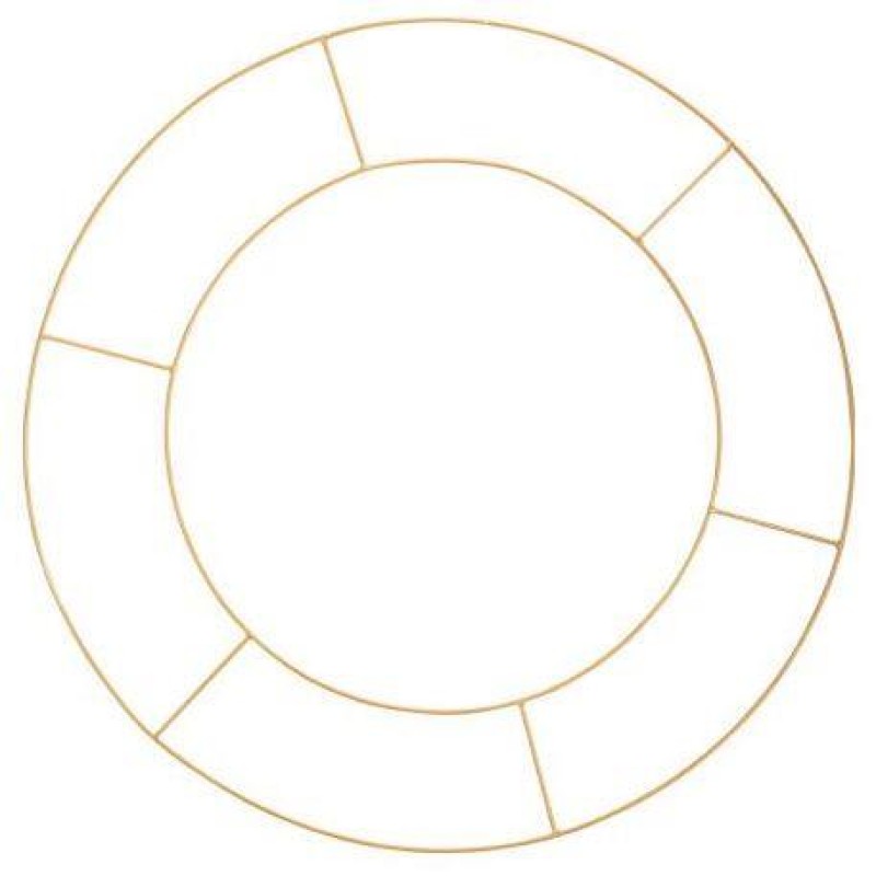 Beauty Home ΜΕΤΑΛΛΙΚΟΣ ΚΥΚΛΟΣ ΔΙΠΛΟΣ 60 CM