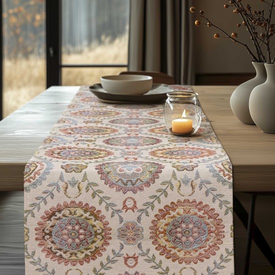 Beauty Home ΡΑΝΝΕΡ ΣΤΟΦΑ ΙΝΔΙΚΟΙ ΚΥΚΛΟΙ 32 cm x 1,5 m Beauty Home ΡΑΝΝΕΡ ΣΤΟΦΑ ΙΝΔΙΚΟΙ ΚΥΚΛΟΙ 32 cm x 1,5 m