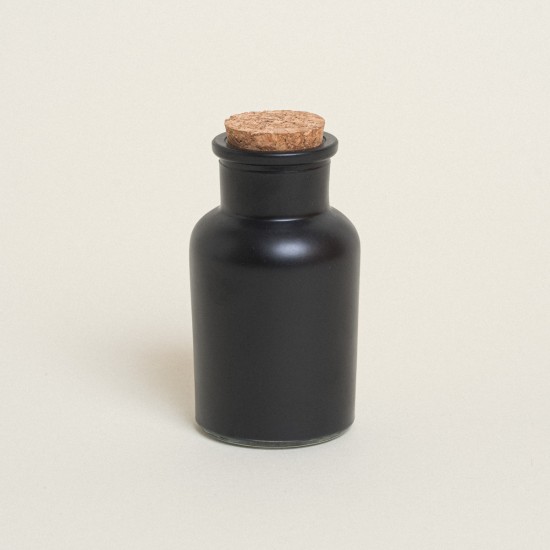 Beauty Home ΜΠΟΥΚΑΛΑΚΙ ΜΑΥΡΟ ΜΑΤ ΜΕ ΦΕΛΛΟ 11 x 5,7 cm 125 ml Beauty Home ΜΠΟΥΚΑΛΑΚΙ ΜΑΥΡΟ ΜΑΤ ΜΕ ΦΕΛΛΟ 11 x 5,7 cm 125 ml