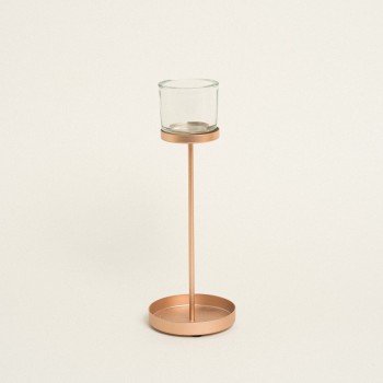 Beauty Home ΚΗΡΟΠΗΓΙΟ BILBAO ΡΟΖ ΧΡΥΣΟ 9.50 X 27 CM