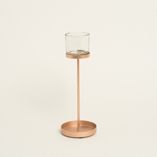 Beauty Home ΚΗΡΟΠΗΓΙΟ BILBAO ΡΟΖ ΧΡΥΣΟ 9.50 X 27 CM Beauty Home ΚΗΡΟΠΗΓΙΟ BILBAO ΡΟΖ ΧΡΥΣΟ 9.50 X 27 CM