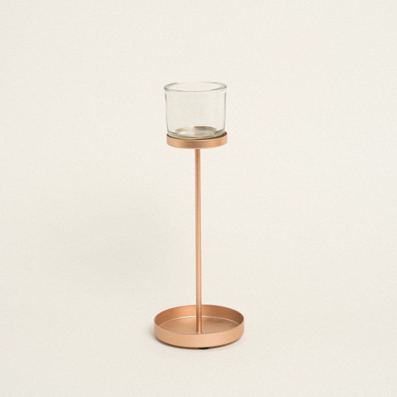 Beauty Home ΚΗΡΟΠΗΓΙΟ BILBAO ΡΟΖ ΧΡΥΣΟ 9.50 X 27 CM