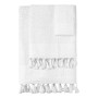 Beauty Home Σετ πετσέτες 3τμχ με φουντάκια Art 3443 (30x50+50x90+70x140) Λευκό