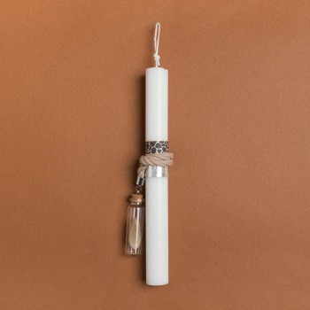 Beauty Home ΛΑΜΠΑΔΑ 25cm ΓΥΑΛΙΝΟ ΜΠΟΥΚΑΛΑΚΙ ΜΕ ΑΠΟΞΗΡΑΜΕΝΟ ΜΟΚΑ ΣΕ ΣΥΣΚΕΥΑΣΙΑ ΔΩΡΟΥ