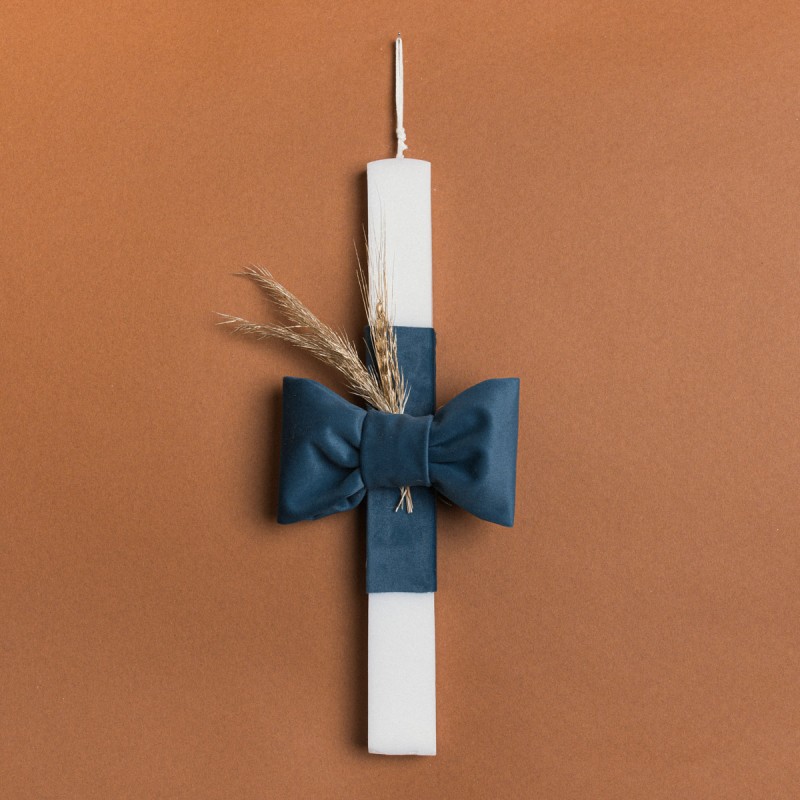 Beauty Home ΛΑΜΠΑΔΑ 33cm ΜΟΝΟΧΡΩΜΟΣ ΦΙΟΓΚΟΣ ΒΕΛΟΥΔΟ ΠΕΤΡΟΛ ΣΕ ΣΥΣΚΕΥΑΣΙΑ ΔΩΡΟΥ