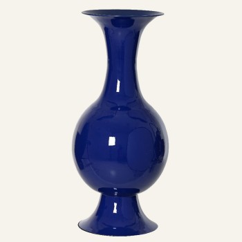 Beauty Home Μεταλλικό Βάζο Μπλε 25 x 56 cm