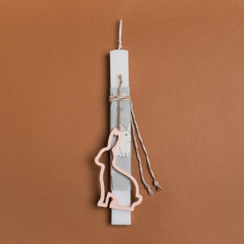 Beauty Home ΛΑΜΠΑΔΑ 33cm ΞΥΛΙΝΟ ΠΕΡΙΓΡΑΜΜΑ ΛΑΓΟΣ ΣΟΜΟΝ ΣΕ ΣΥΣΚΕΥΑΣΙΑ ΔΩΡΟΥ