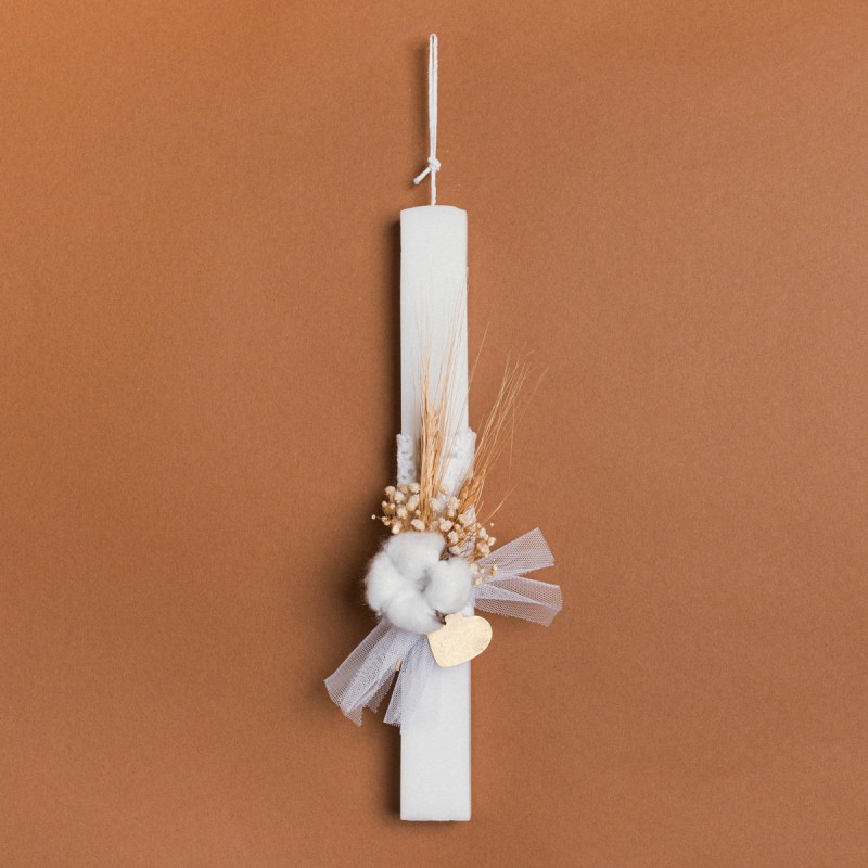 Beauty Home ΛΑΜΠΑΔΑ 33cm ΒΑΜΒΑΚΙ ΚΑΙ ΚΑΡΔΙΑ ΣΕ ΣΥΣΚΕΥΑΣΙΑ ΔΩΡΟΥ