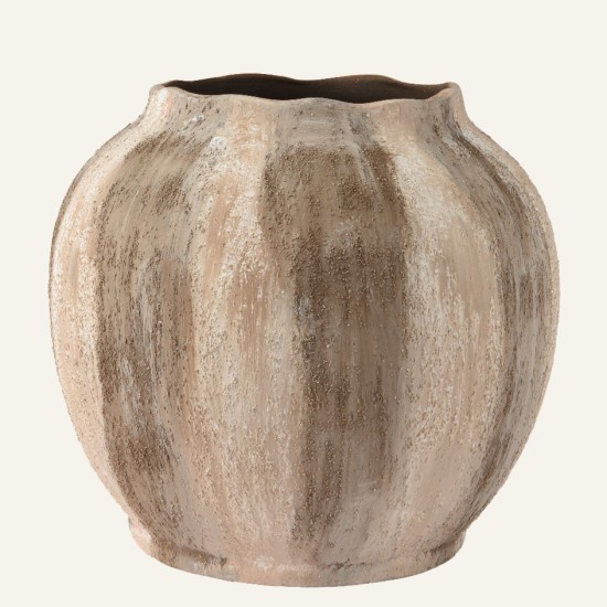 Beauty Home Πήλινο Βάζο 24 x 22 cm Beauty Home Πήλινο Βάζο 24 x 22 cm