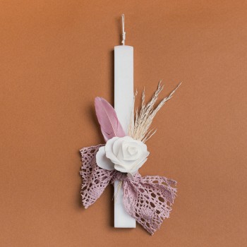 Beauty Home ΛΑΜΠΑΔΑ 33cm ΤΡΙΝΤΑΦΥΛΛΟ ΜΕ ΦΤΕΡΑ ΣΑΠΙΟ ΜΗΛΟ ΣΕ ΣΥΣΚΕΥΑΣΙΑ ΔΩΡΟΥ