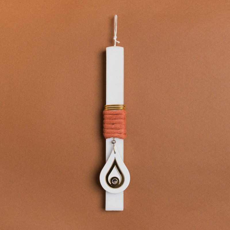 Beauty Home ΛΑΜΠΑΔΑ 33cm ΚΕΡΑΜΙΚΟ ΔΑΚΡΥ ΧΡΥΣΟ ΣΕ ΣΥΣΚΕΥΑΣΙΑ ΔΩΡΟΥ