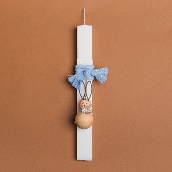 Beauty Home ΛΑΜΠΑΔΑ 33cm ΣΙΕΛ ΚΟΡΔΟΝΙ ΞΥΛΙΝΟΣ ΛΑΓΟΣ ΜΠΑΛΑ ΣΕ ΣΥΣΚΕΥΑΣΙΑ ΔΩΡΟΥ