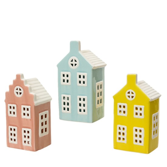 Beauty Home Διακοσμητικό Σπίτι από Πορσελάνη 7,8 x 6,3 x 15 cm Κίτρινο Beauty Home Διακοσμητικό Σπίτι από Πορσελάνη 7,8 x 6,3 x 15 cm Κίτρινο