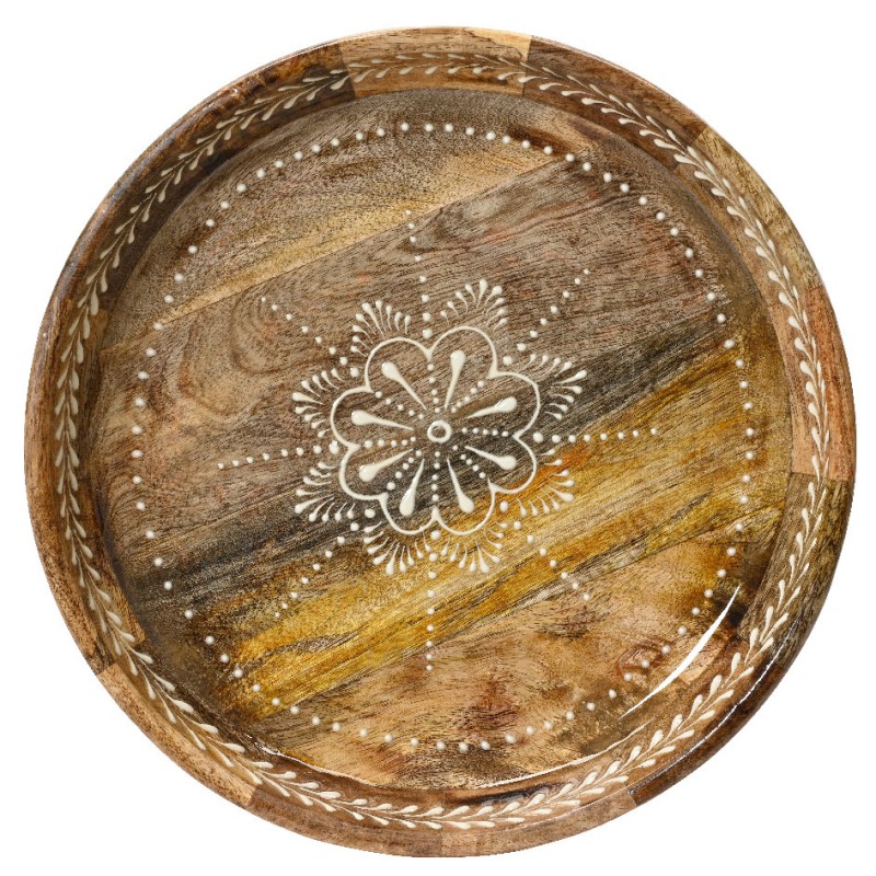 Beauty Home Δίσκος Ξύλο μάνγκο 30 x 5 cm