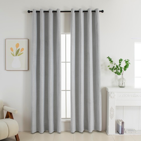 Beauty Home Κουρτίνα Full Blackout σκίασης με 8 κρίκους Elite Art 8392 Silver-Νο4 140x270 Γκρι Beauty Home Κουρτίνα Full Blackout σκίασης με 8 κρίκους Elite Art 8392 Silver-Νο4 140x270 Γκρι