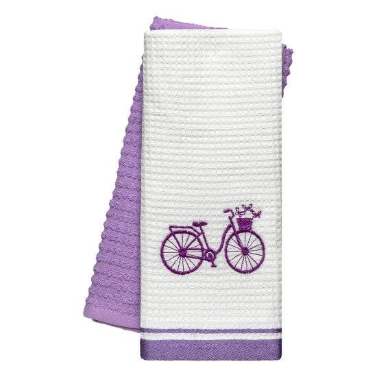 Beauty Home Ποτηρόπανα σετ 2τμχ Bicycle Art 8812 40x60 Λιλά Beauty Home Ποτηρόπανα σετ 2τμχ Bicycle Art 8812 40x60 Λιλά