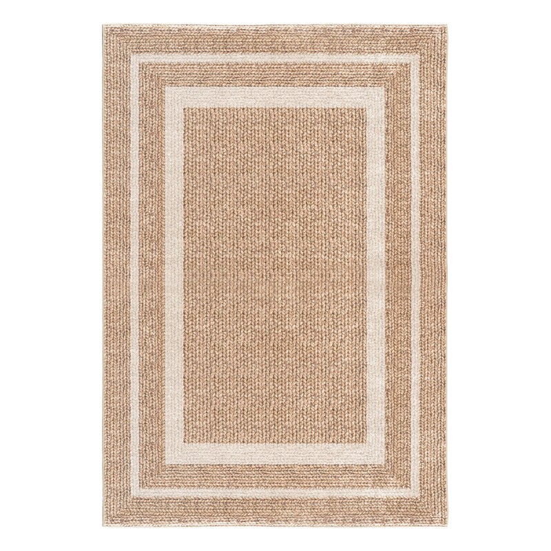 Beauty Home Χαλί Tropic Art 9138 133x190 Μπεζ,Λευκό