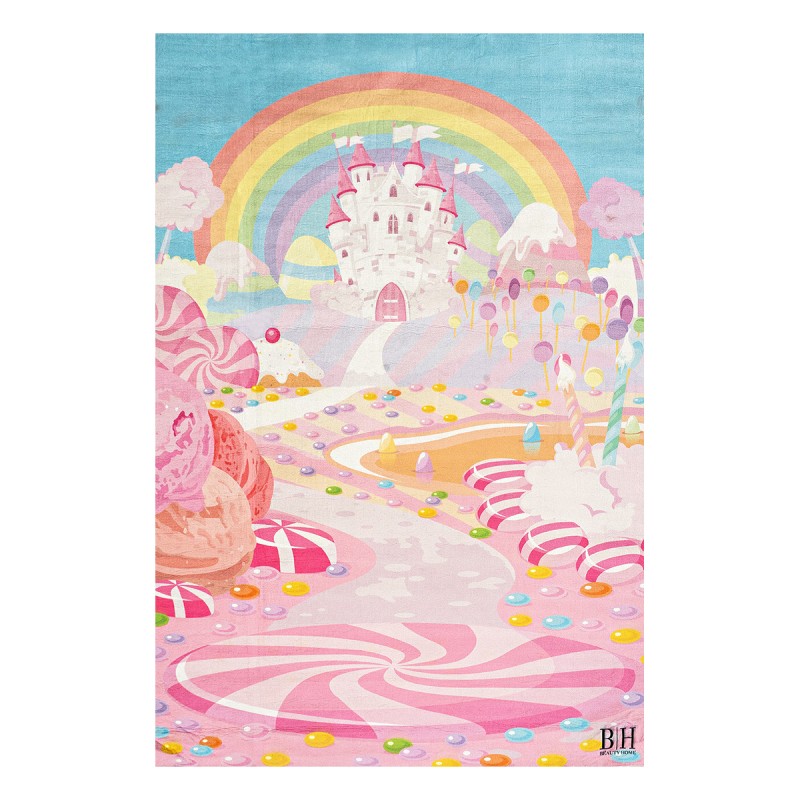 Beauty Home Χαλί παιδικό Fun Art 9572 135x180 Ροζ