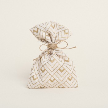 Beauty Home ΠΟΥΓΚΙ 12 x 17 cm ΕΚΡΟΥ ΧΡΥΣΟ ΚΥΒΟΙ