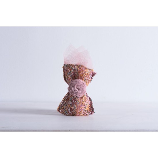 Beauty Home ΠΟΥΓΚΙ ΔΑΝΤΕΛΑ ΧΡΩΜΑΤΑ 12 x 17 cm  BOHO ΠΕΤΡΟΛ 12 x 17 cm