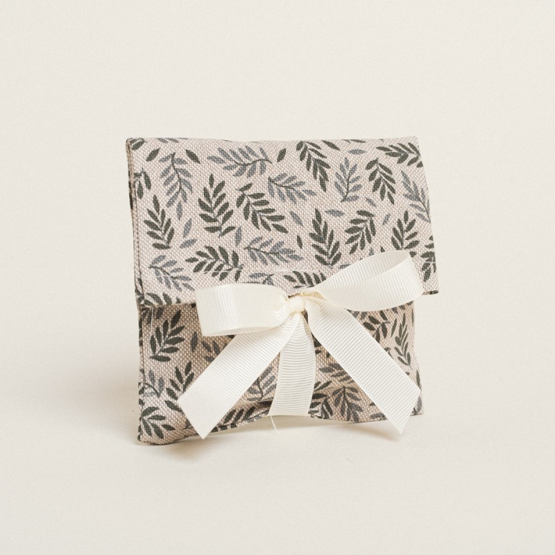 Beauty Home ΠΟΥΓΚΙ ΜΕ ΚΟΡΔΕΛΑ 12 x 17 cm ΜΙΚΡΑ ΠΡΑΣΙΝΑ ΦΥΛΛΑ