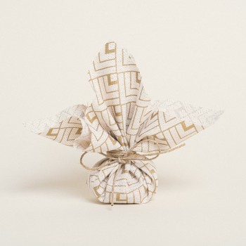 Beauty Home ΜΑΝΤΗΛΙ 27  x 27 cm ΕΚΡΟΥ ΧΡΥΣΟΙ ΚΥΒΟΙ