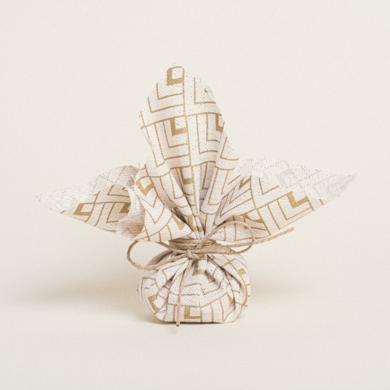 Beauty Home ΜΑΝΤΗΛΙ 27  x 27 cm ΕΚΡΟΥ ΧΡΥΣΟΙ ΚΥΒΟΙ