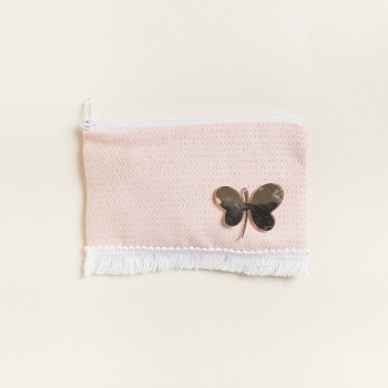 Beauty Home ΠΟΡΤΟΦΟΛΑΚΙ 9 x 16 cm ΚΕΝΤΗΜΑ ΡΟΜΒΟΣ ΡΟΖ