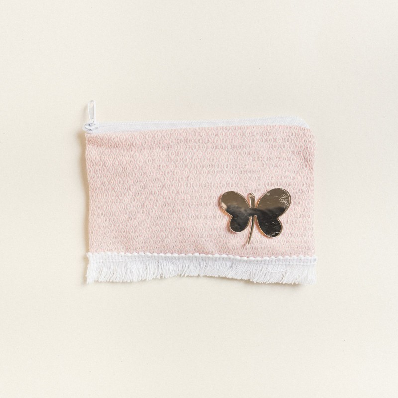 Beauty Home ΠΟΡΤΟΦΟΛΑΚΙ 9 x 16 cm ΚΕΝΤΗΜΑ ΡΟΜΒΟΣ ΡΟΖ