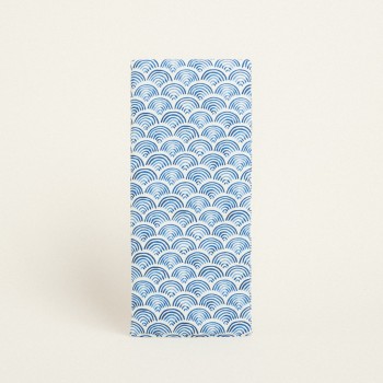 Beauty Home ΔΙΑΚΟΣΜΗΤΙΚΟ ΛΑΜΠΑΔΑΣ 35 x 22 cm ΜΠΛΕ ΚΥΜΑΤΑ