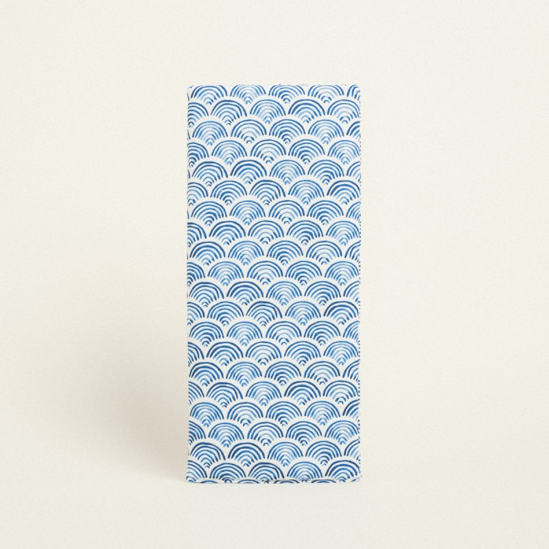 Beauty Home ΔΙΑΚΟΣΜΗΤΙΚΟ ΛΑΜΠΑΔΑΣ 35 x 22 cm ΜΠΛΕ ΚΥΜΑΤΑ