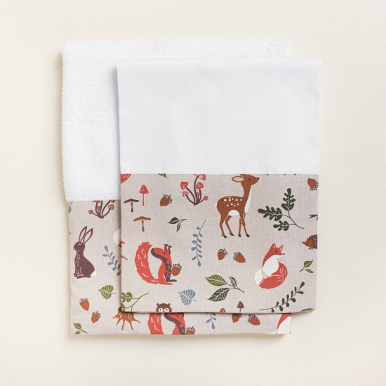 Beauty Home ΛΑΔΟΠΑΝΟ FOREST WOOD ANIMALS  ΚΟΡΙΤΣΙ ΕΚΡΟΥ