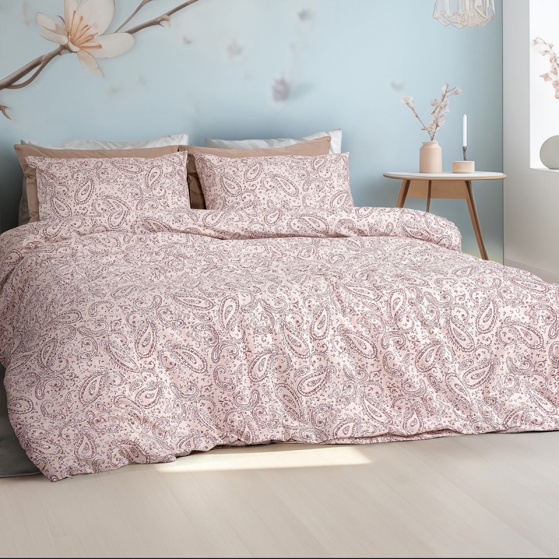 Beauty Home Σετ σεντόνια υπέρδιπλα με λάστιχο Sylia Art 12256 170x200+30 Μπεζ