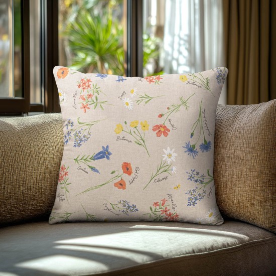 Beauty Home ΜΑΞΙΛΑΡΟΘΗΚΗ ΑΛΠΙΚΑ ΠΟΛΥΧΡΩΜΑ ΦΥΤΑ 40 x 40 cm Beauty Home ΜΑΞΙΛΑΡΟΘΗΚΗ ΑΛΠΙΚΑ ΠΟΛΥΧΡΩΜΑ ΦΥΤΑ 40 x 40 cm