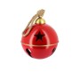 Beauty Home Διακοσμητικό Κόκκινο-Χρυσό Κουδούνι με Σχοινί για Κρέμασμα Ø30cm