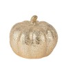 Beauty Home Κεραμική κολοκύθα χρυσή με ανάγλυφο σχέδιο Ø12 x 10.5 cm