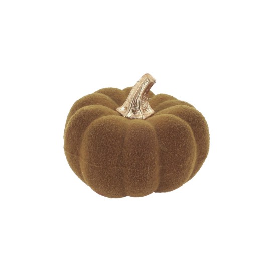 Beauty Home Κολοκύθα βελούδινη Λαδί με χρυσό Ø9 x 7 cm Beauty Home Κολοκύθα βελούδινη Λαδί με χρυσό Ø9 x 7 cm
