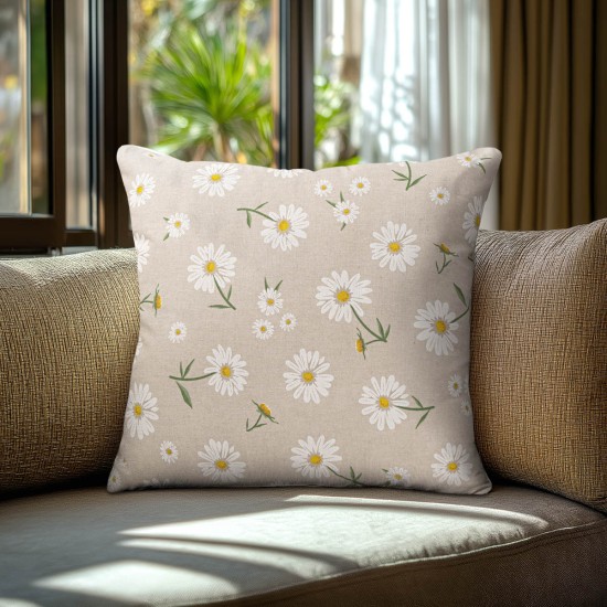 Beauty Home ΜΑΞΙΛΑΡΟΘΗΚΗ ΜΕΓΑΛΕΣ ΜΑΡΓΑΡΙΤΕΣ 45 x 45 cm Beauty Home ΜΑΞΙΛΑΡΟΘΗΚΗ ΜΕΓΑΛΕΣ ΜΑΡΓΑΡΙΤΕΣ 45 x 45 cm