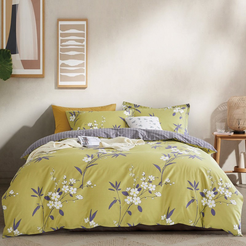 Beauty Home Σετ σεντόνια υπέρδιπλα με λάστιχο Art 12274 Alexa 165x200+30 Λαδί