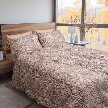 Beauty Home Σετ σεντόνια φανελένια υπέρδιπλα Matisse Art 12335 240x260 Μπεζ