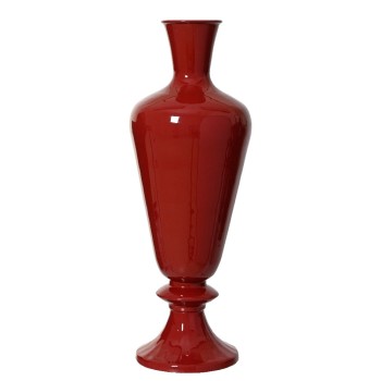 Beauty Home Μεταλλικό Βάζο Μπορντώ 30 x 77cm