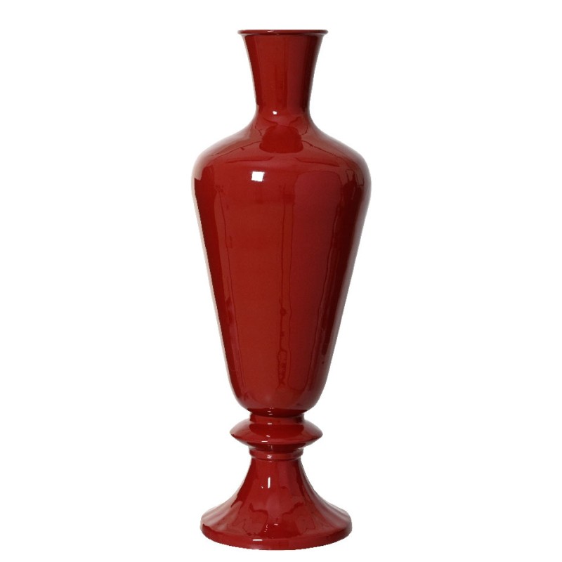 Beauty Home Μεταλλικό Βάζο Μπορντώ 30 x 77cm