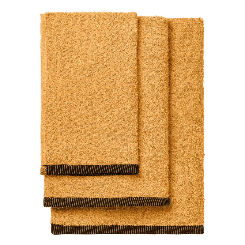 Beauty Home Σετ πετσέτες Art 3453 Σετ 3τμχ Ώχρα