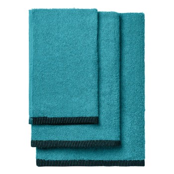 Beauty Home Σετ πετσέτες Art 3456 Σετ 3τμχ Πετρόλ