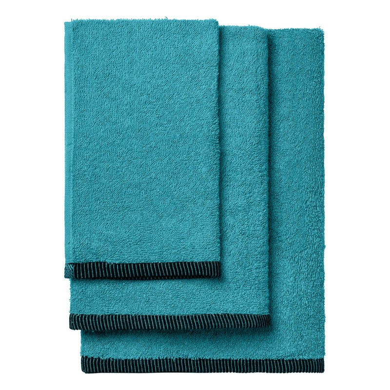 Beauty Home Σετ πετσέτες Art 3456 Σετ 3τμχ Πετρόλ