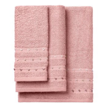 Beauty Home Σετ πετσέτες Art 3462 Σετ 3τμχ Ροζ