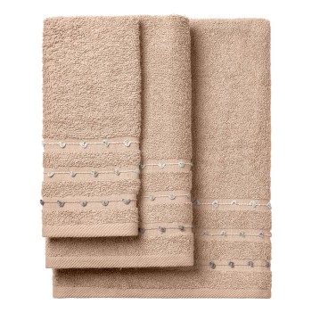 Beauty Home Σετ πετσέτες Art 3463 Σετ 3τμχ Μπεζ